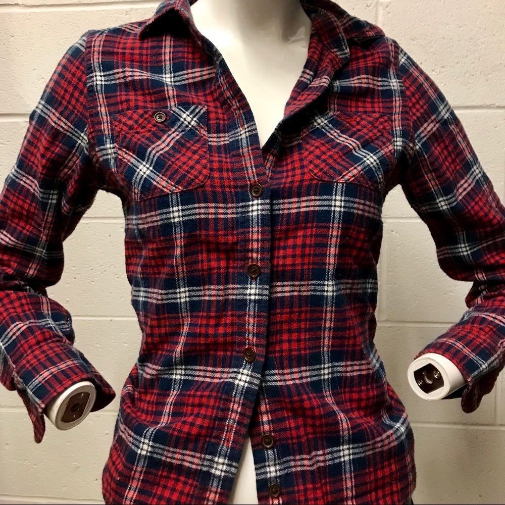 AE Plaid Flannel Shirt | size 6 |